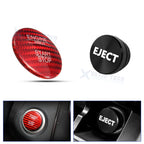 Red Carbon Engine & Black Cigarette Lighter Trim for Mercedes (2014–2020)
