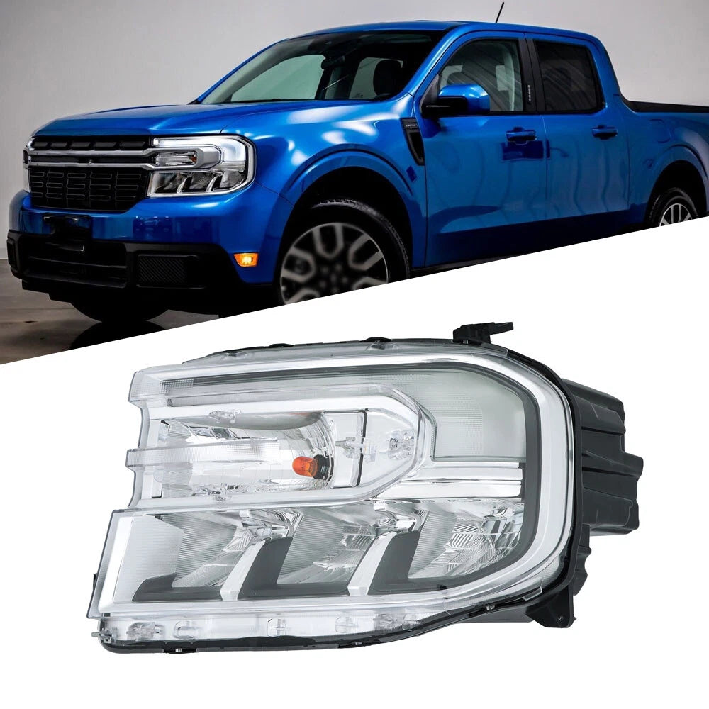 Headlight for Ford Maverick Lariat (2022â2024) Clear Housing w/LED DRL