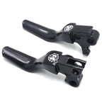 Chrome Skull Shorty Brake Clutch Levers for Harley XL/Dyna/Touring (1996–2007)