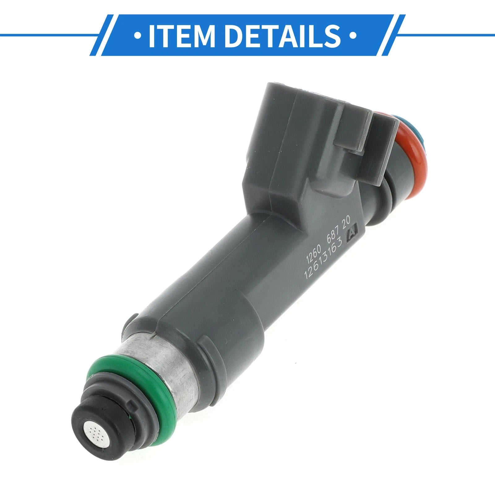 Fuel Injector No. 12613163 for Chevrolet Malibu 2.4 (2008–2012) 1 Pc Gray