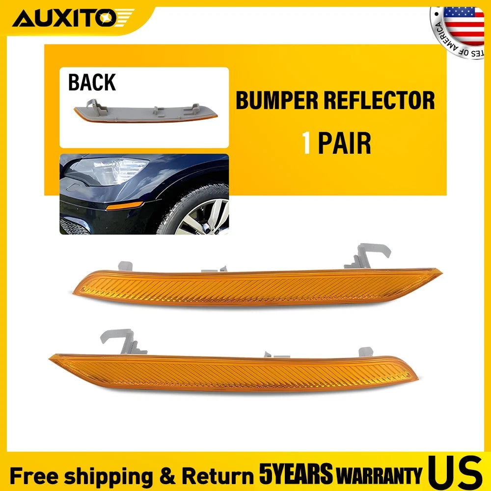 Pair Front Bumper Reflector Lights 63147179991 63147179992 for BMW X6 (2008–2014)