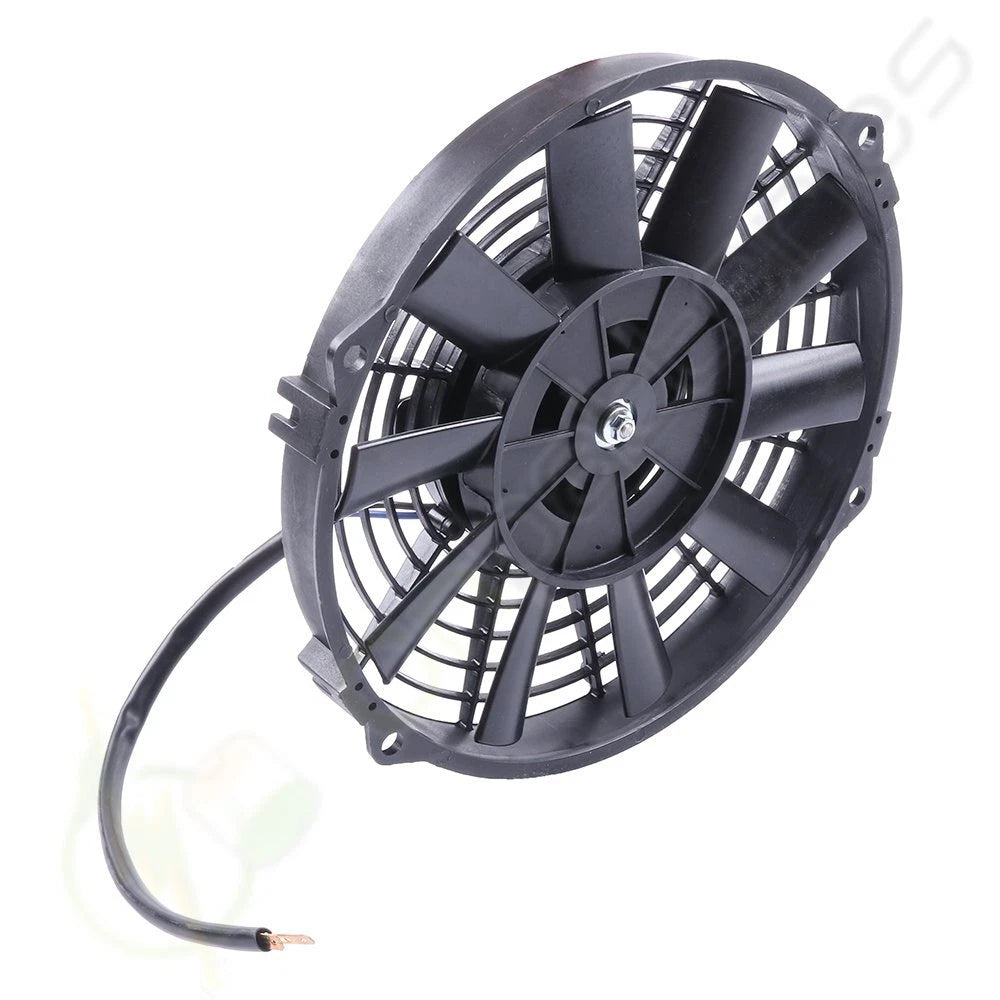 9" Slim Plastic Radiator Cooling Fan Mount Kit for Universal Applications (12V)