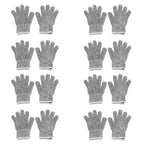 Cut Resistant Gloves for Kids (8-12 Years) Level 5 Protection - Set of 8