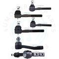 Set of 6 Front Tie Rods & Pitman Arm for Ford F-150 Lincoln Navigator (1998–2002)