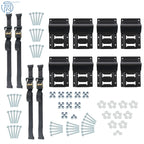 2 Pack E Track System for Trucks Vans (9' Ratchet Strap)