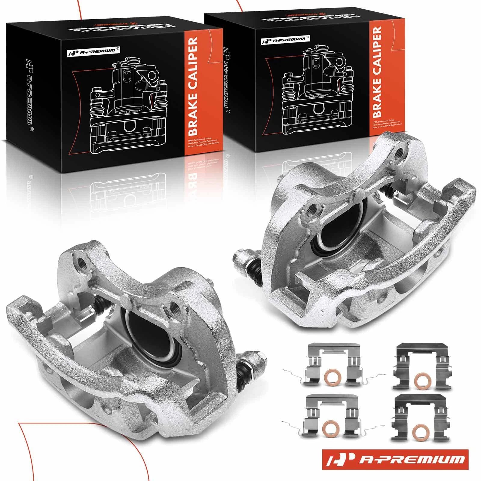 2X Front Disc Brake Calipers with Bracket for Nissan Sentra (2007–2019)