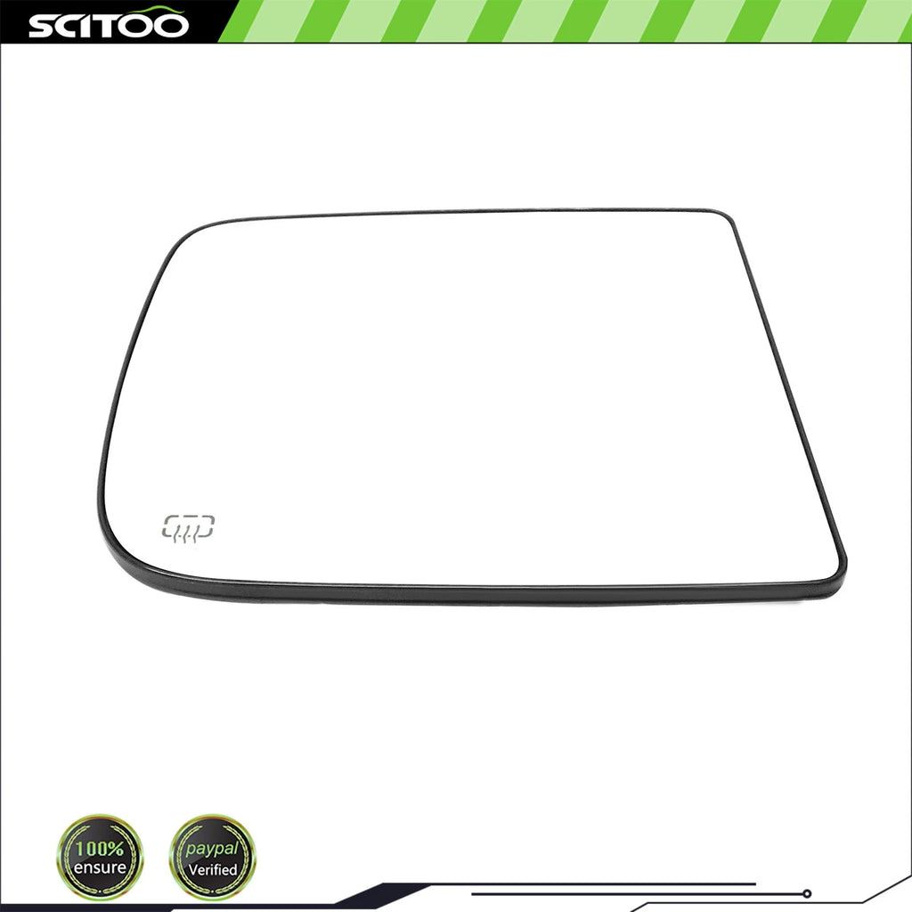 Heated Passenger Side View Mirror Glass w/Plate for Dodge Ram 1500 (2010–2019)