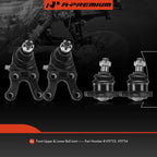 Set of 4 Front Upper & Lower Ball Joints for Mitsubishi Montero (1992–2000)