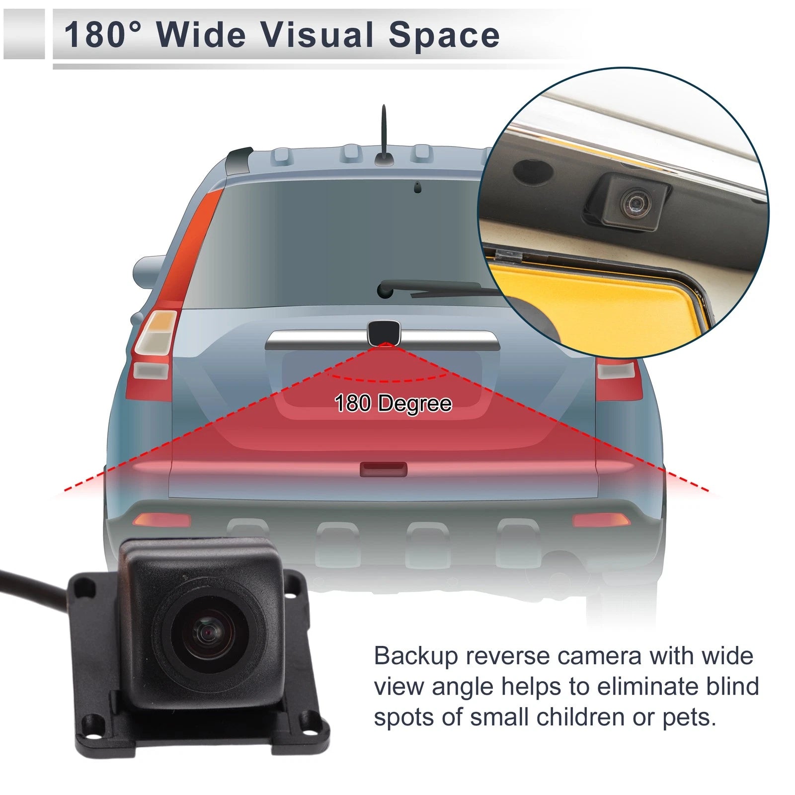 Rear View Camera for Hyundai Sonata (2015–2017) 120-180 Degree