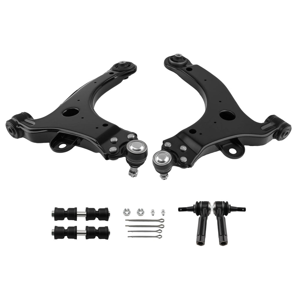 6x Front Lower Control Arms Sway Bar Tie Rods for Buick Regal Century (1997–2004)