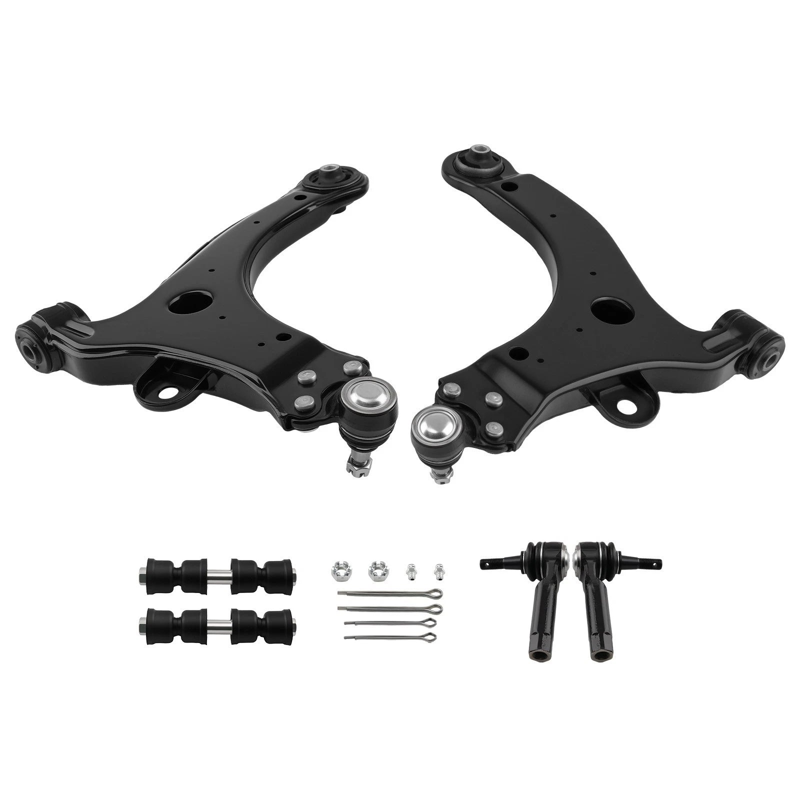 6x Front Lower Control Arms Sway Bar Tie Rods for Buick Regal Century (1997–2004)