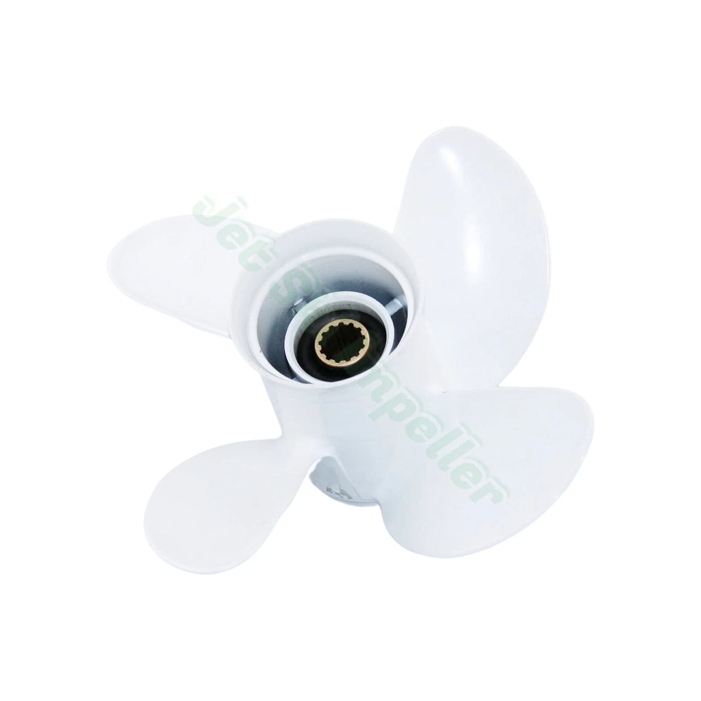 Outboard Propeller 10 5/8x12 for Yamaha 25-60HP (T25 F30 F40 F50) Aluminum 4 Blade