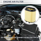 Car Engine Air Filter for Porsche 911 3.6L 3.8L (2009-2012) - 1 x Pc
