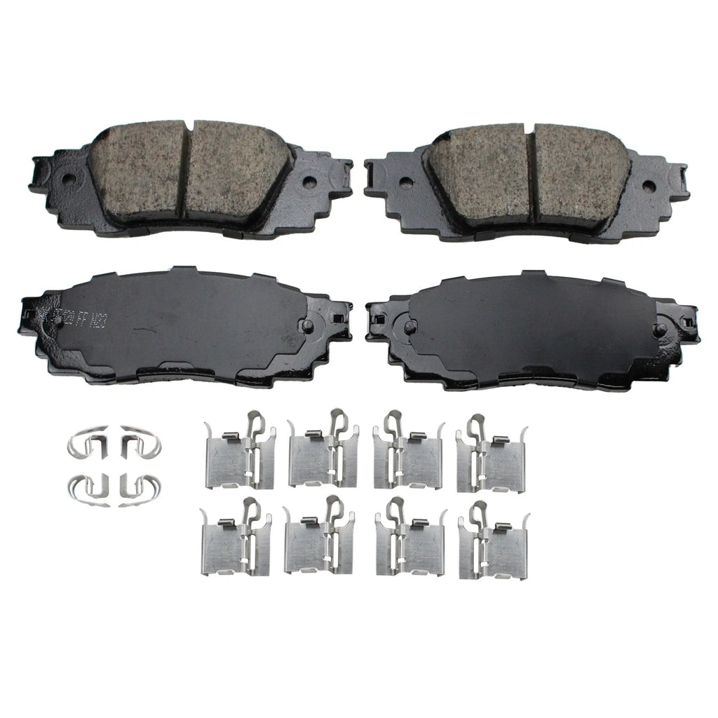 DuraGo Rear Rotors & Akebono ProACT Ceramic Brake Pads Kit for RX350 RX450hL (2010–2023)