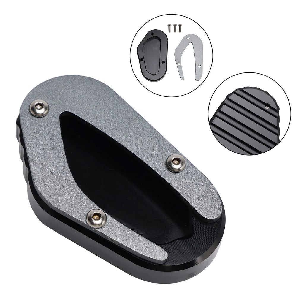 Kickstand Enlarge Pad for Bonneville T100 T120 (2018–2023) Titanium