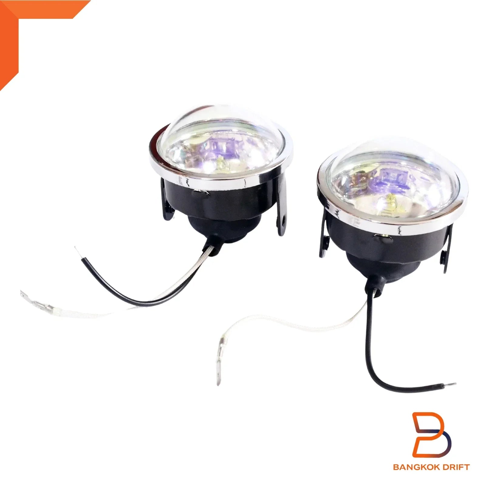 DLAA Rainbow Lens Universal 2" Fog Light Spot Lamp H3 12V 55W for Car