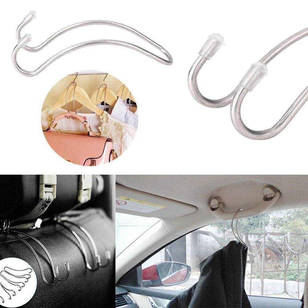 Stainless Steel Headrest Hook for Universal Car Seat (2010–2023)