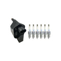 Set of 6 Hitachi Ignition Coils & NGK Platinum Spark Plugs for Ram 1500 (1994–2001)