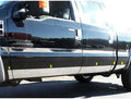 10p Luxury FX Chrome Accent Door Molding Trim for 08-10 Ford Super Duty LB Crew