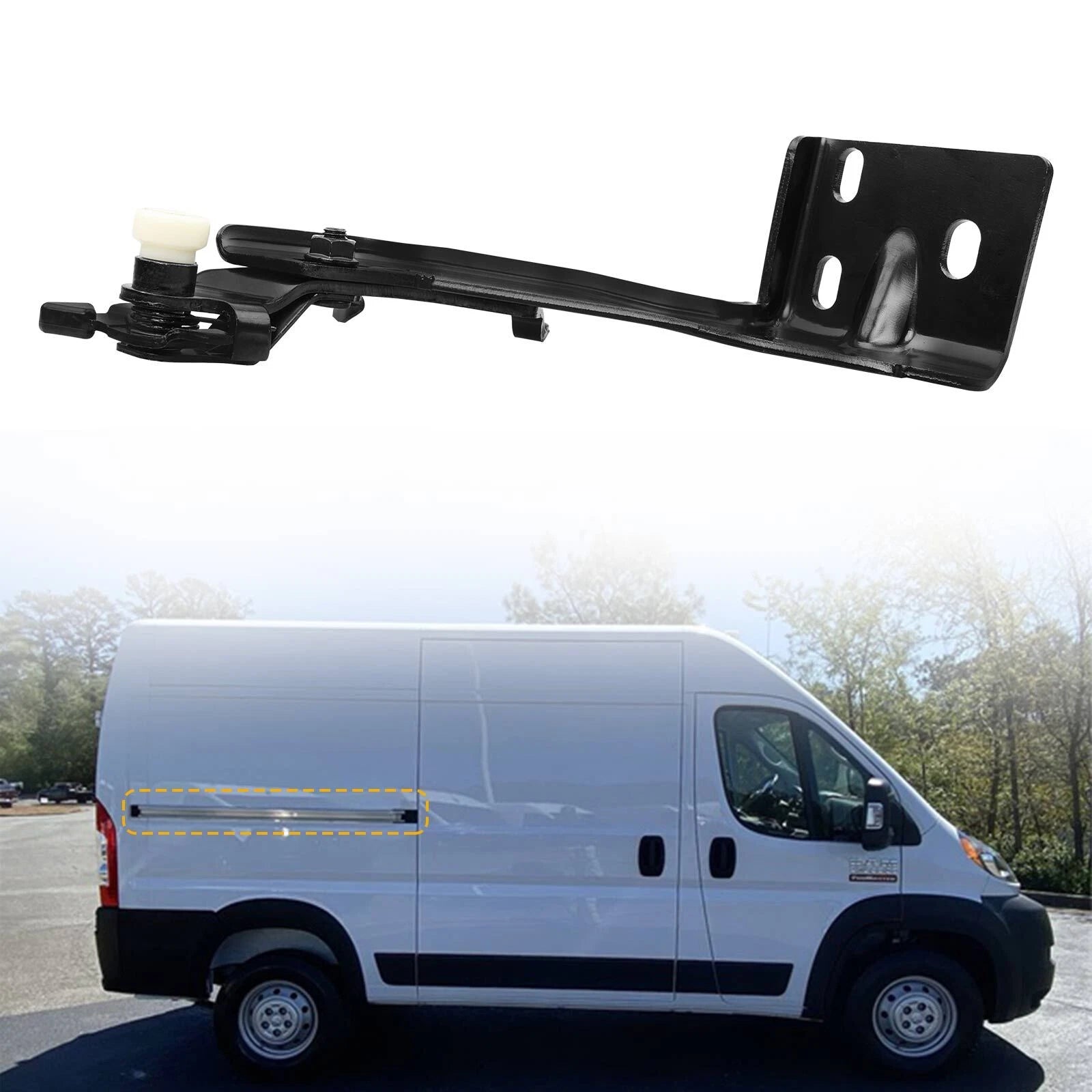 Right Sliding Door Roller Hinge for Ram Promaster 1500-3500 (2014–2026)