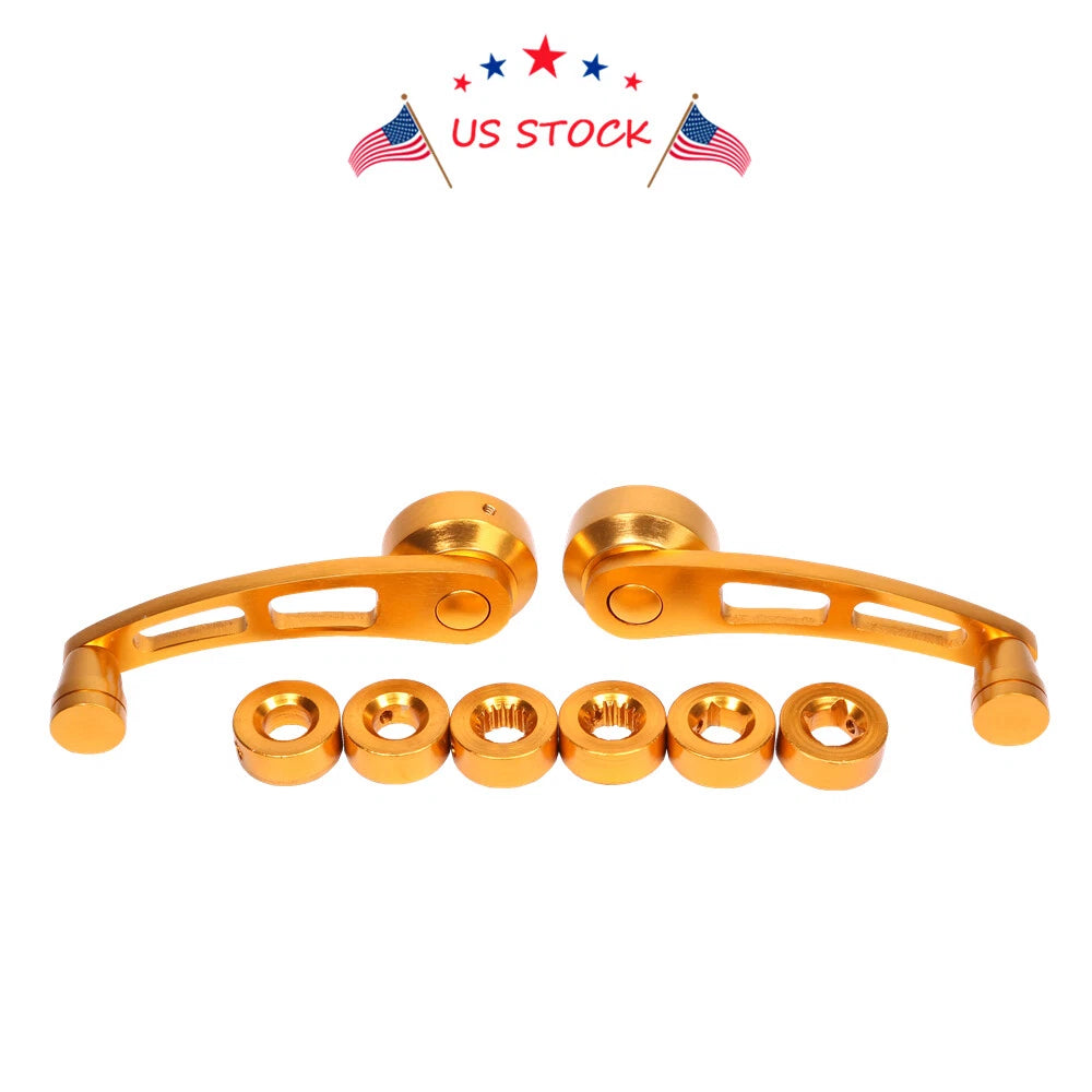 Set of 2 Aluminum Window Crank Handles for Universal Fit