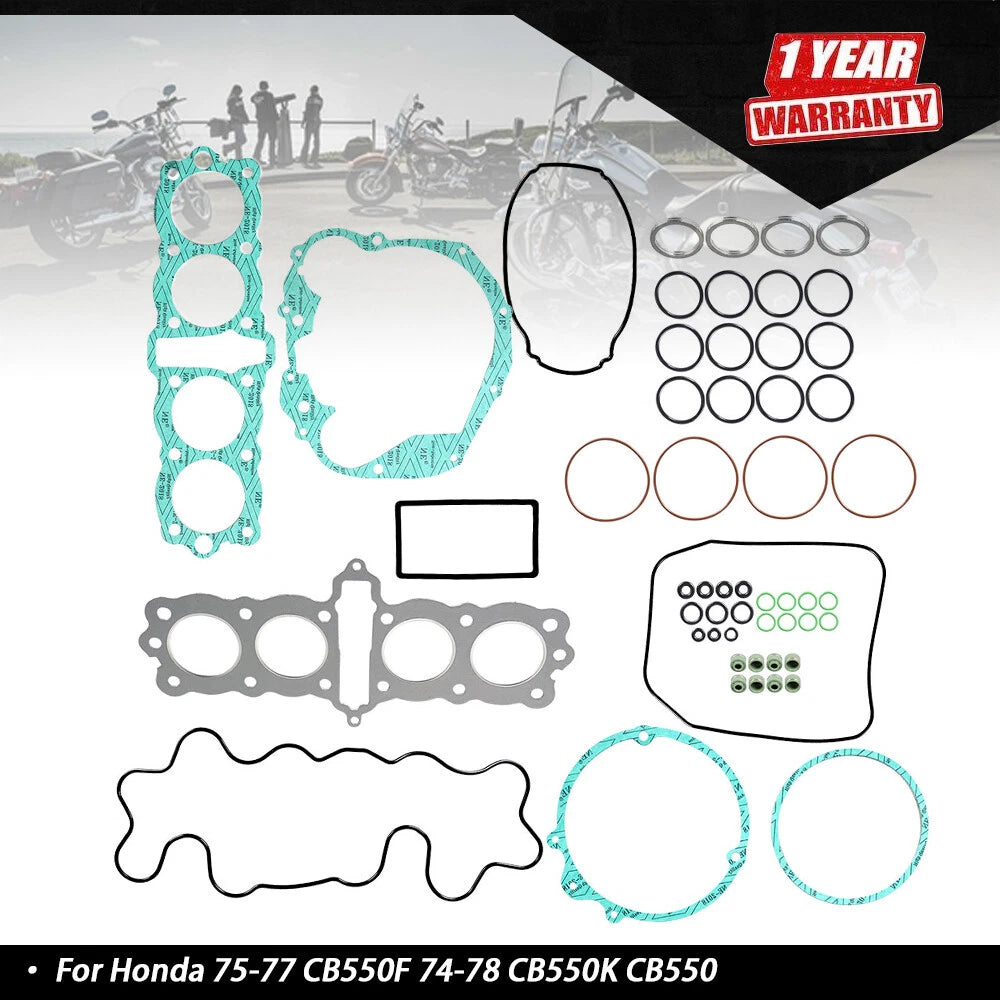 Engine Gasket Kit Set for Honda CB550F, CB550K (1974â1977)