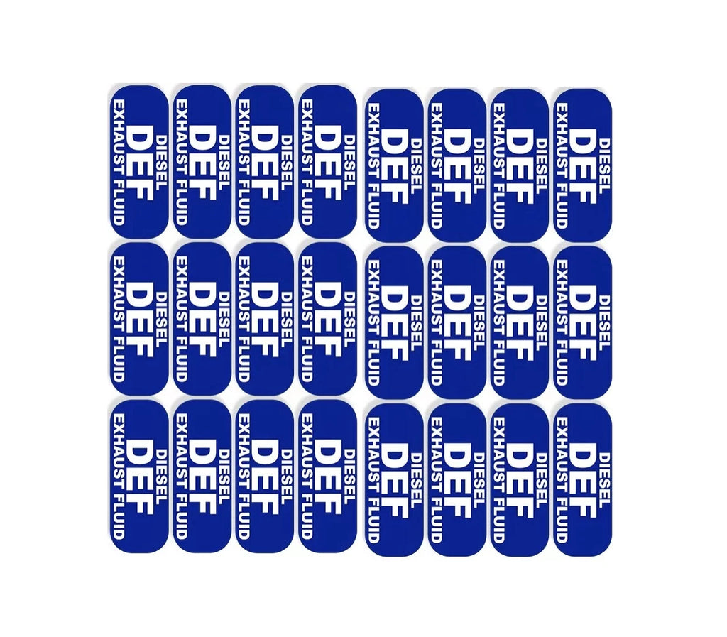 DEF Diesel Exhaust Fluid Sticker Decal Weatherproof 1"x 2" for All Vehicles