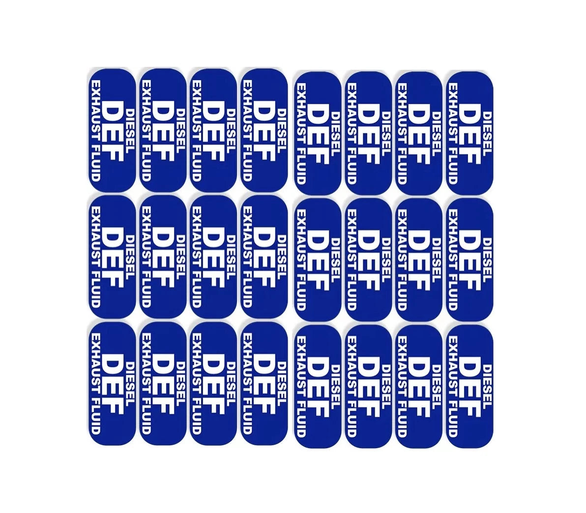 DEF Diesel Exhaust Fluid Sticker Decal Weatherproof 1"x 2" for All Vehicles