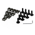 10X Aluminum Fairing Screen M6x20mm Screw Bolts Clips for Motorcycle
