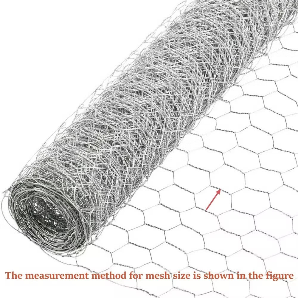 2" Holes Galvanized Poultry Net Fencing for Chicken (24"×150')
