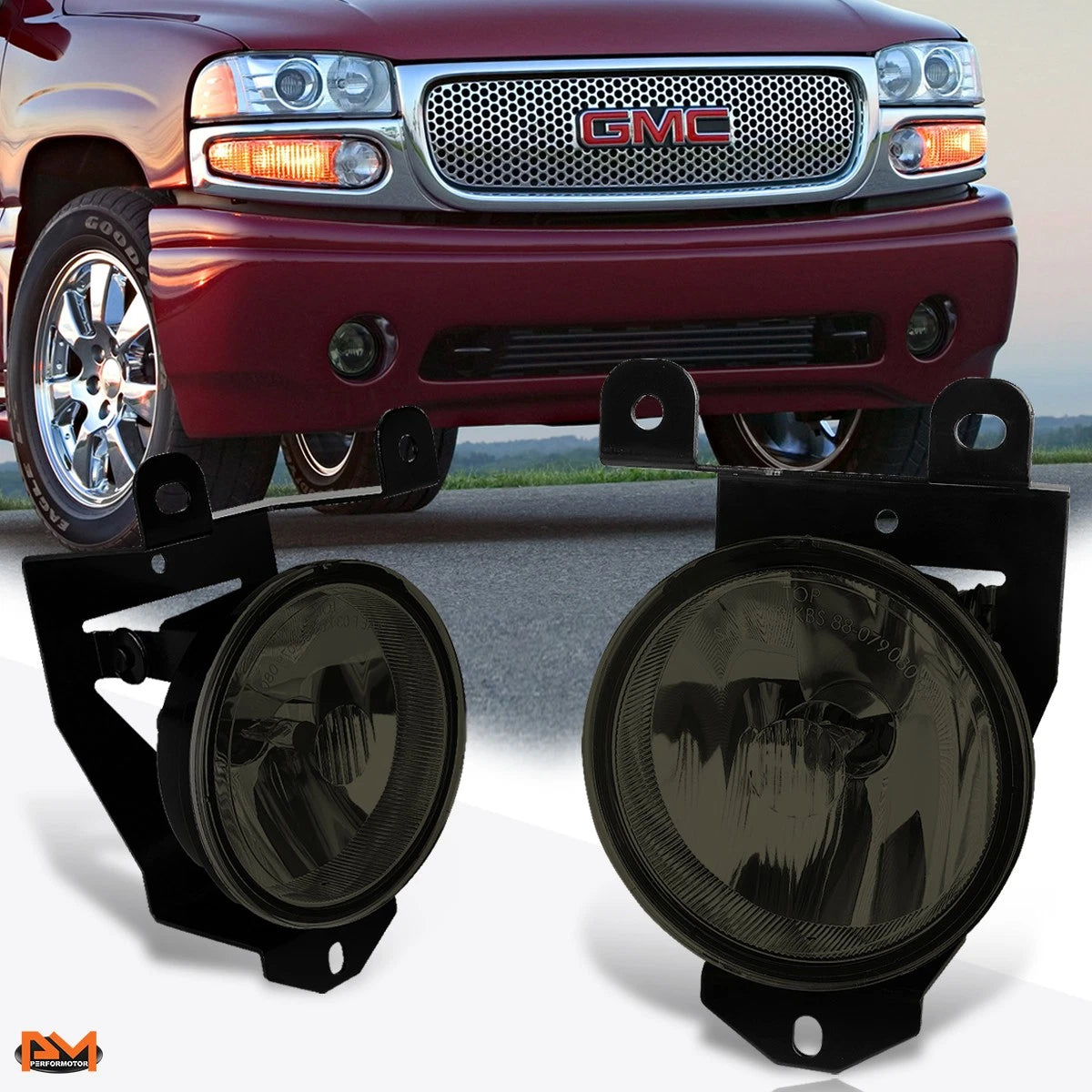 OE Style Smoked Fog Lights for GMC Sierra/Yukon Denali (2001–2007)