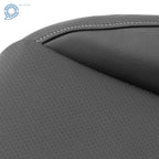 Black Leather Perforated Passenger Bottom Seat Cover for Chevy Camaro (2010-2015)