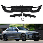 Rear Diffuser with LED for BMW 3 Series G20 (2019–2022) Carbon Fiber Style