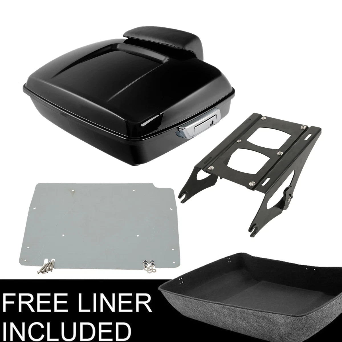 Trunk Pad Rack Base Plate for Harley Street Glide (2014–2025)