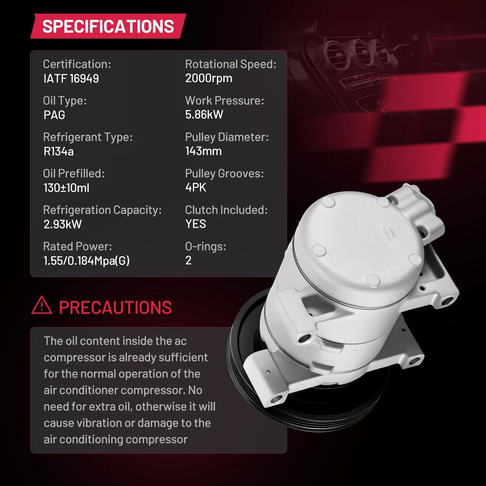 HVAC Blower Motor with Wheel for Freightliner Argosy, Volvo VNL