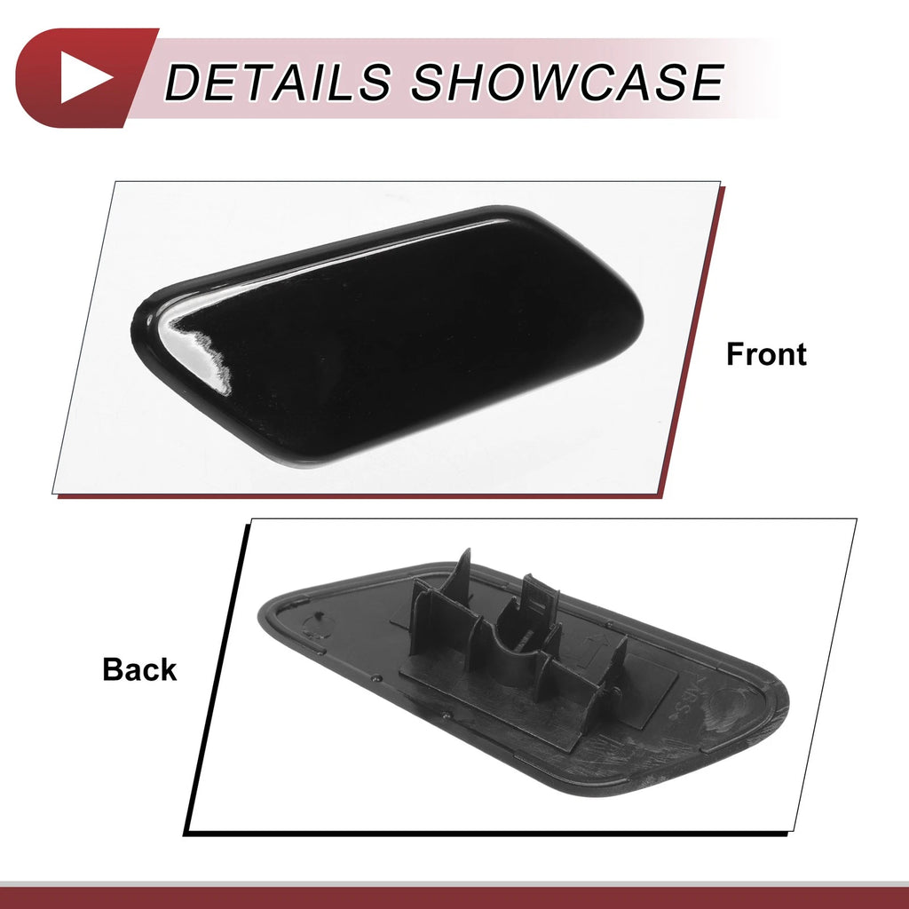 Front Right Washer Nozzle Cover Cap for Subaru XV Crosstrek (2018–2020) Black