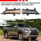 Clear Sequential LED Side Mirror Signal Light for Lexus GX460 (2010–2023)