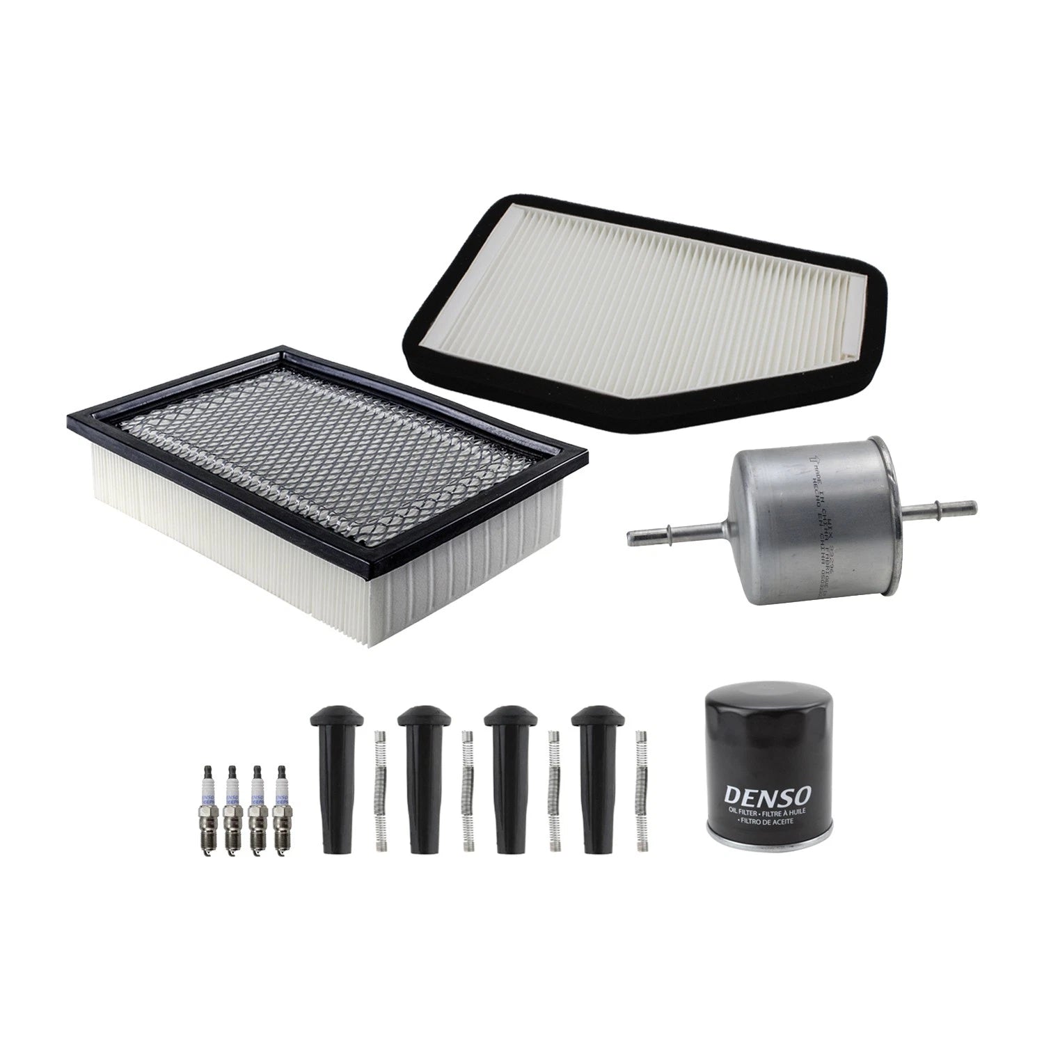 Tune Up Kit 4 Spark Plugs & Boots for Ford Escape, Mariner (2008)
