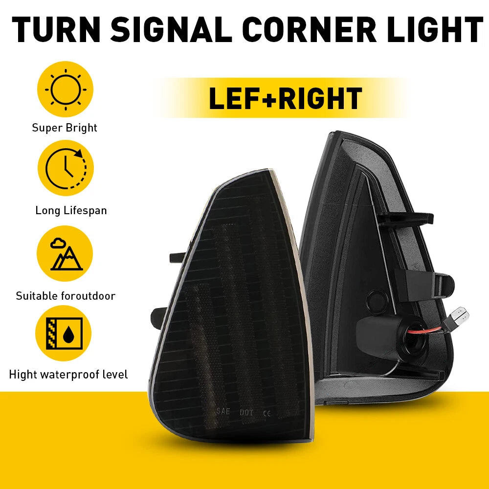 2PC LED Side Marker Turn Signal Lights for Dodge Charger (2006–2010)
