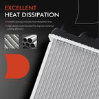 Radiator with Transmission Oil Cooler for Nissan Altima (2002–2006)