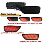 2X Blackout Smoke LED Rear Bumper Reflector Lights for Jeep Grand Cherokee