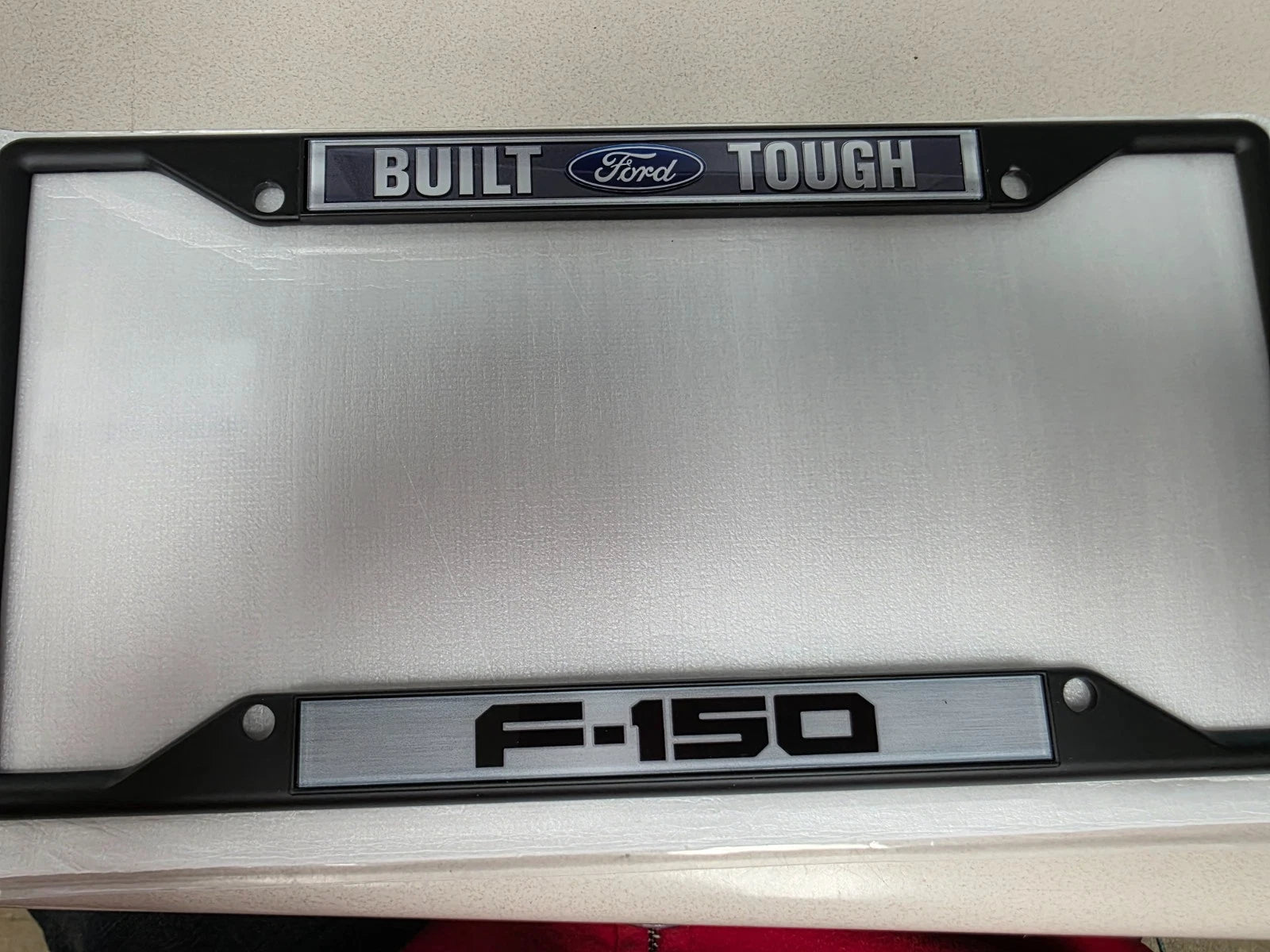 Black License Plate Frame for Ford F-150 (2011–2024)