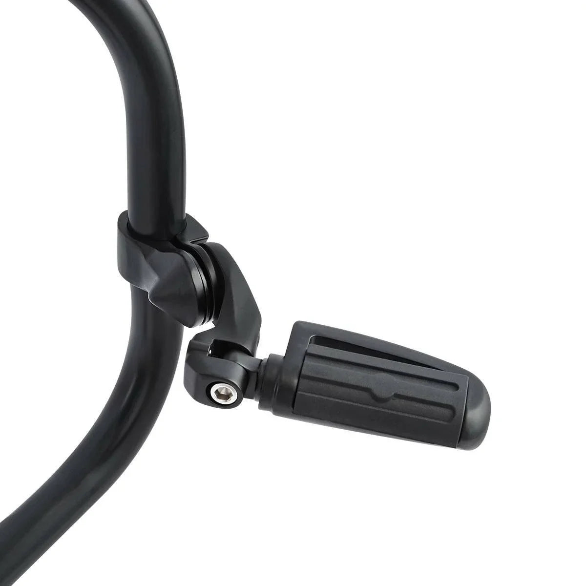 Matte Black 32mm Short Angled Highway Bar Engine Guard Pegs Mounts Footpegs