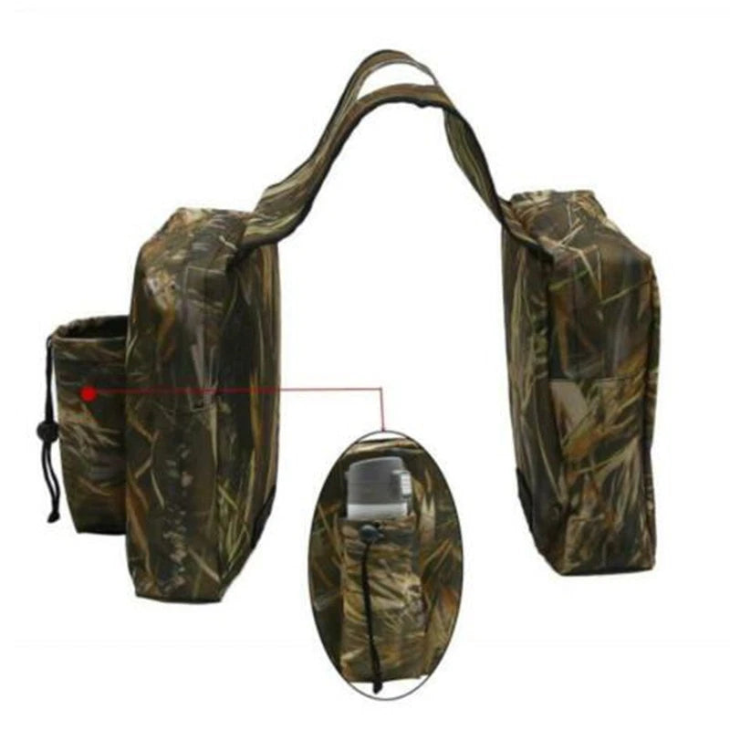 Oxford Cloth Saddle Bag for ATV UTV Motorcycle (Dual Zippered Pockets)