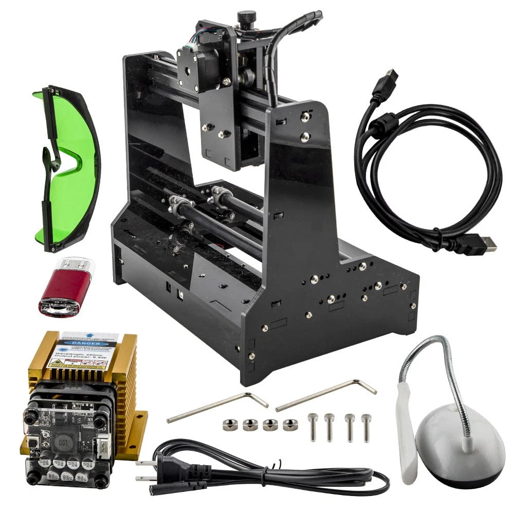 5.5W Portable CNC Laser Engraver for Cans, Bottles & Cylindrical Items
