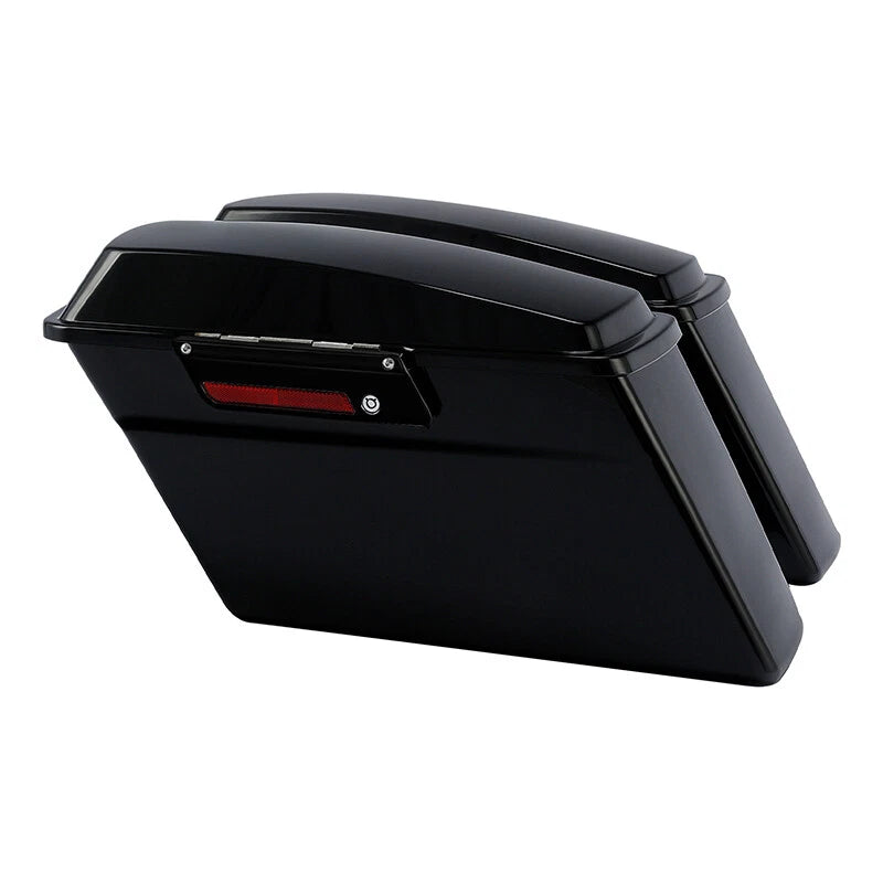Black Hard Saddlebags for Harley Touring Electra Glide Road King (1994–2013)