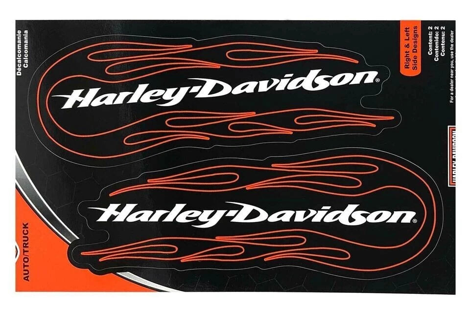2X Decal Kit for Harley-Davidson (32010) - Red Tribal Flames 2" x 8"