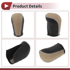 1Pc Gear Shift Knob Cover for Subaru Forester (2006–2012) Beige Faux Leather