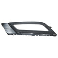 Replacement Black Textured Polypropylene Front Driver Side Fog Light Bezel