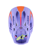 Alpinestars S-M10 Off-Road Helmet for Jett Lawrence (Small, Purple Pink Fluo Yellow)